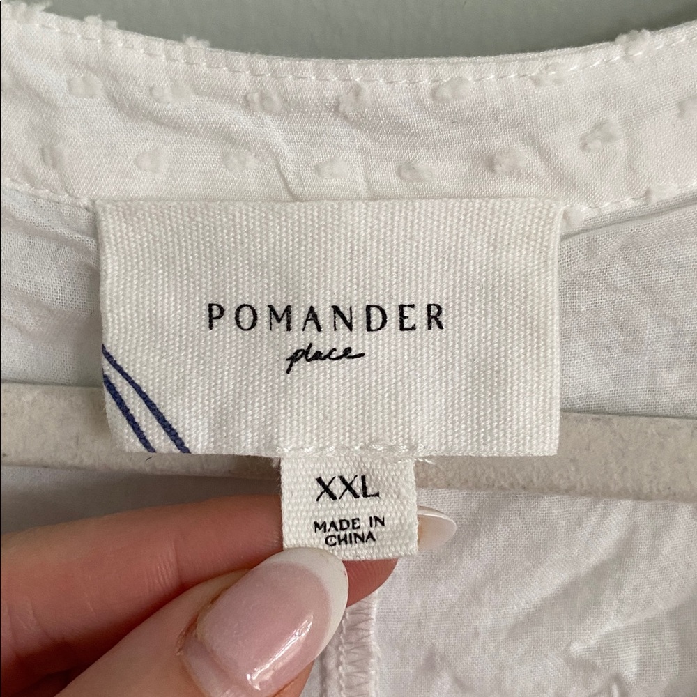 Tuckernuck Pomander Place Women’s White Textured Tiered Dress Size XXL - Picture 3 of 7